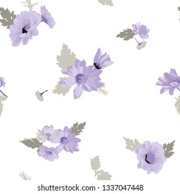 Seamless Floral Pattern in Vector - Vector 