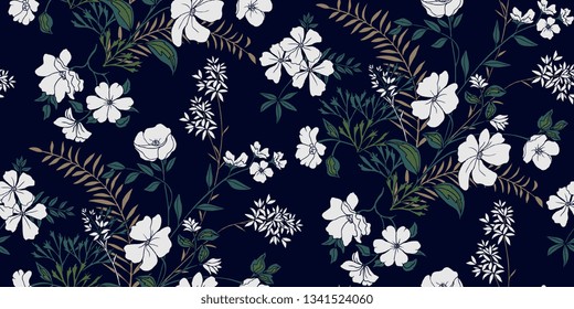 Seamless Floral Pattern in vector