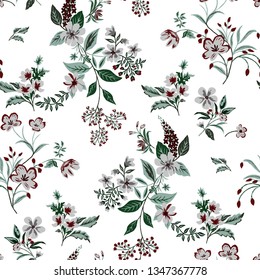 Seamless Floral Pattern in vector