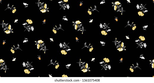 Seamless Floral Pattern in vector