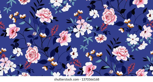 Seamless Floral Pattern in vector