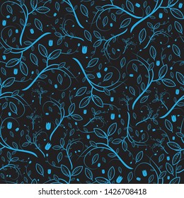 Seamless Floral Pattern in Vector