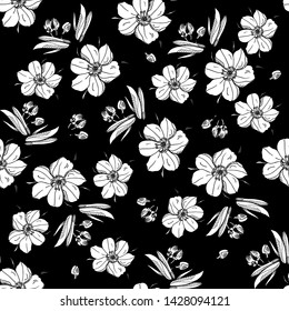 Seamless Floral Pattern. - Vector