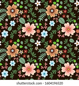 Seamless Floral Pattern in vector
