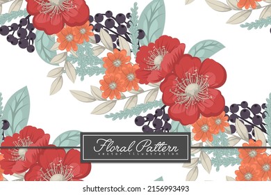 Seamless Floral Pattern in vector
