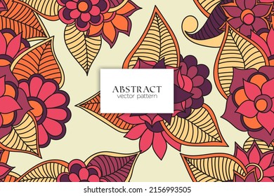 Seamless Floral Pattern in vector