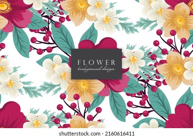 Seamless Floral Pattern in vector