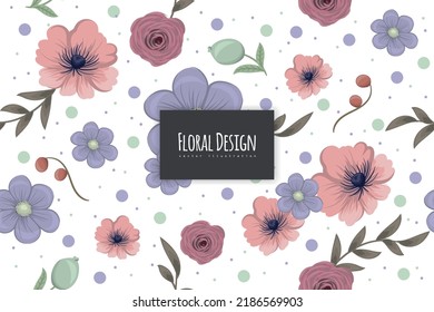 Seamless Floral Pattern in vector