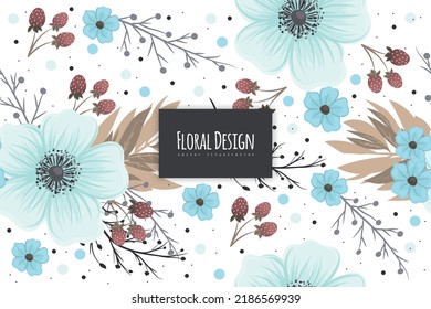 Seamless Floral Pattern in vector
