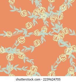 Seamless Floral Pattern in Vector