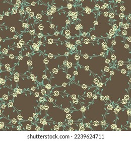Seamless Floral Pattern in Vector