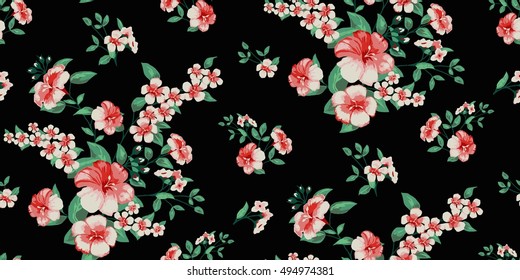 Seamless Floral Pattern in vector