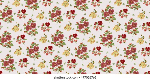 Seamless Floral Pattern in vector