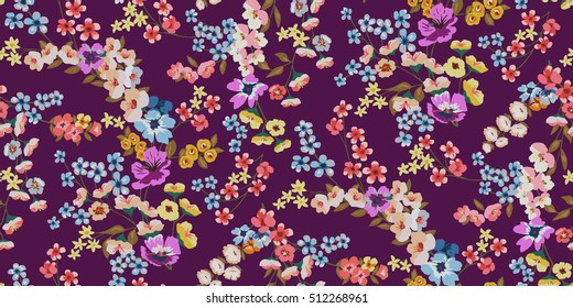 Seamless Floral Pattern in vector