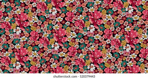 Seamless Floral Pattern in vector