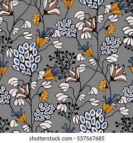 Seamless Floral Pattern in vector