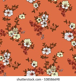 Seamless Floral Pattern in vector