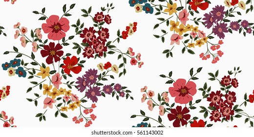 Seamless Floral Pattern in vector