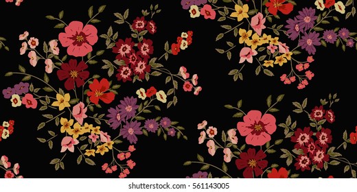 Seamless Floral Pattern in vector