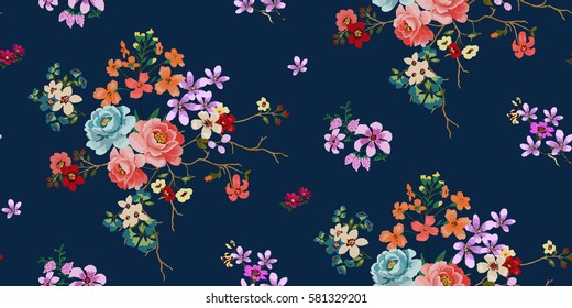 Seamless Floral Pattern in vector