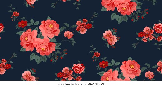 Seamless Floral Pattern in vector