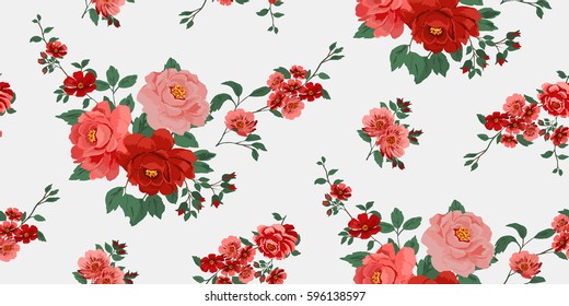 Seamless Floral Pattern in vector