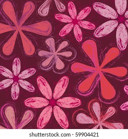 Seamless floral pattern vector