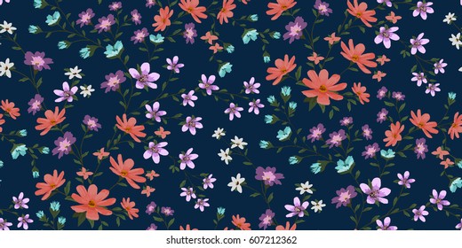 Seamless Floral Pattern in vector