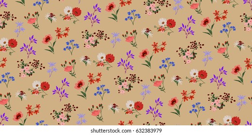 Seamless Floral Pattern in vector