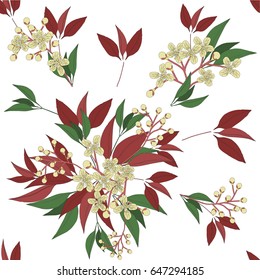 Seamless Floral Pattern in vector