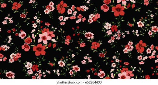 Seamless Floral Pattern in vector