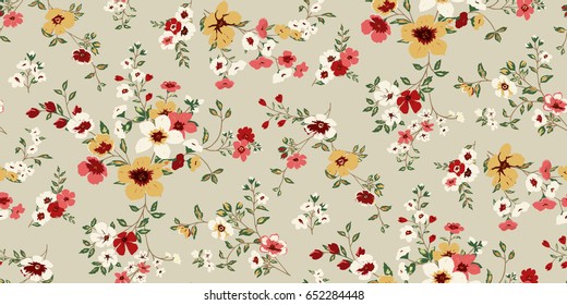 Seamless Floral Pattern in vector