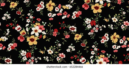 Seamless Floral Pattern in vector