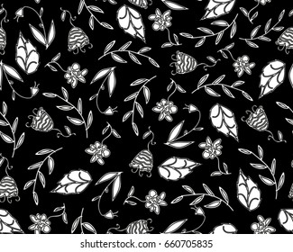 Seamless Floral Pattern in vector