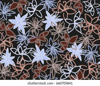 Seamless Floral Pattern in vector