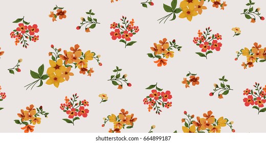 Seamless Floral Pattern in vector