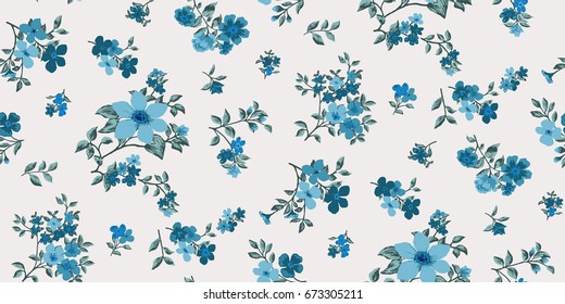 Seamless Floral Pattern in vector