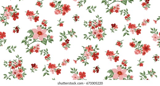 Seamless Floral Pattern in vector