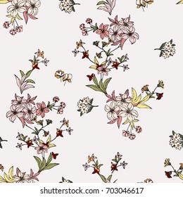 Seamless Floral Pattern in vector