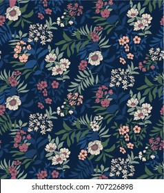 Seamless Floral Pattern in Vector