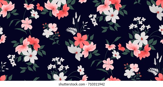 Seamless Floral Pattern in vector