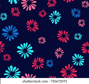 Seamless Floral Pattern in vector