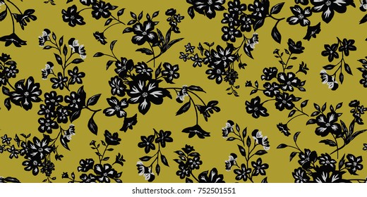 Seamless Floral Pattern in vector