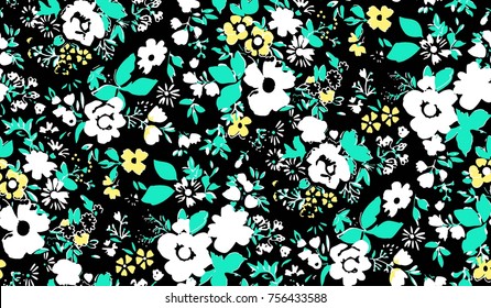 Seamless Floral Pattern in vector