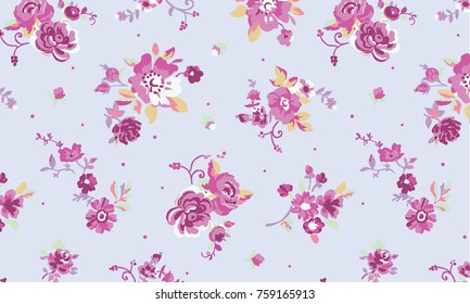 seamless floral pattern in vector