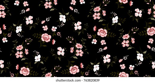 Seamless Floral Pattern in vector