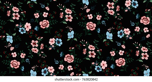 Seamless Floral Pattern in vector