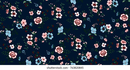 Seamless Floral Pattern in vector