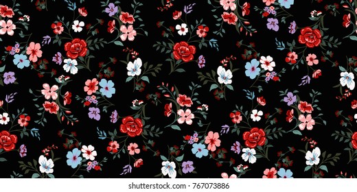 Seamless Floral Pattern in vector