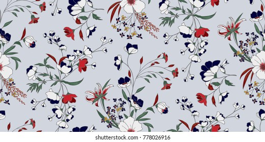 Seamless Floral Pattern in vector